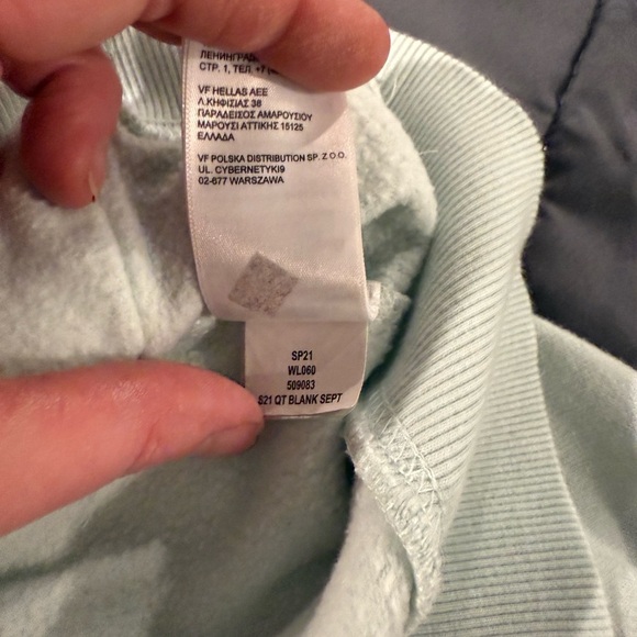 The North Face 2 Sided Hoodie Mint Green Size Medium. - Picture 6 of 7